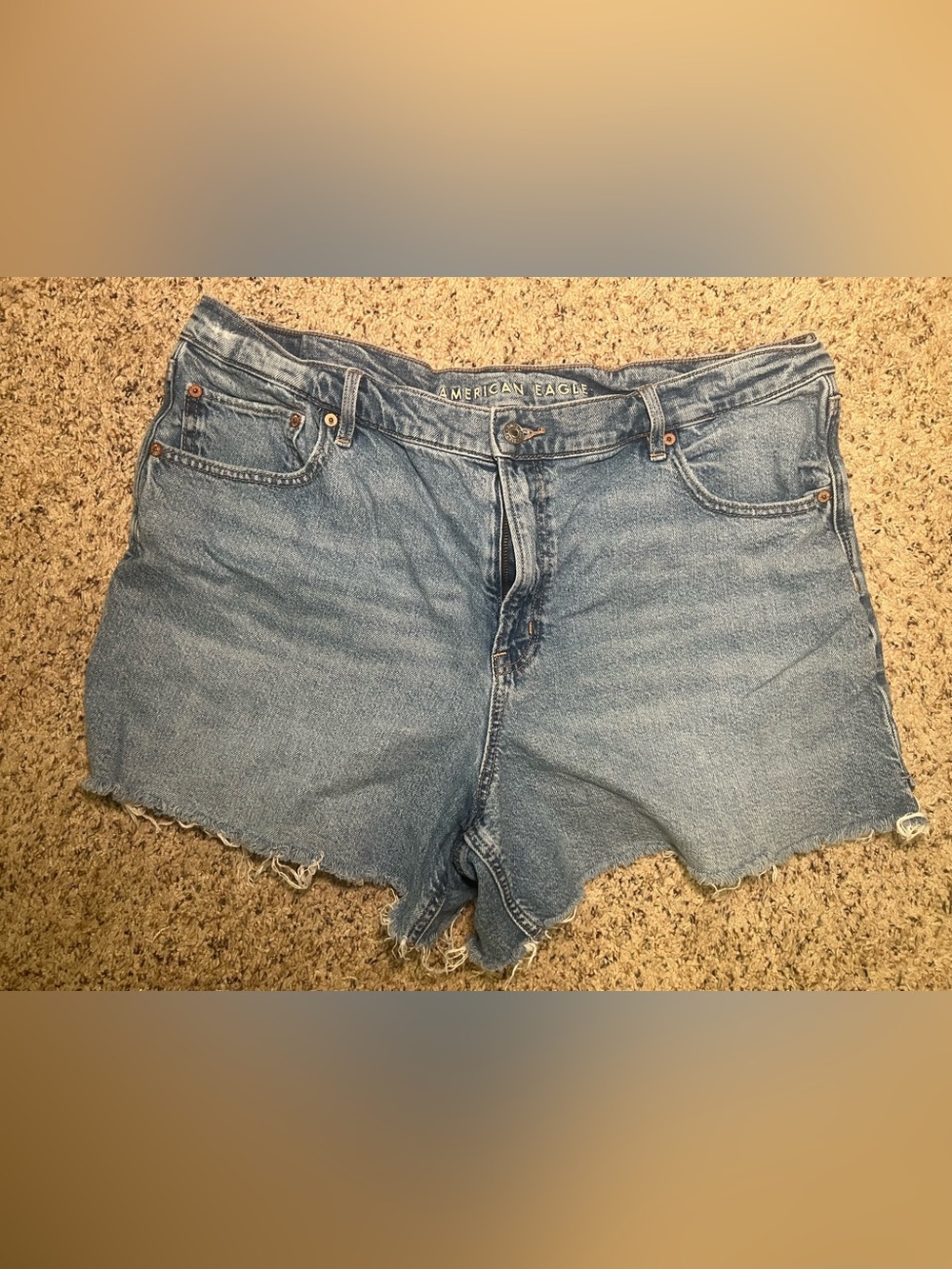 AE High-Waisted Strigid Jean Shorts